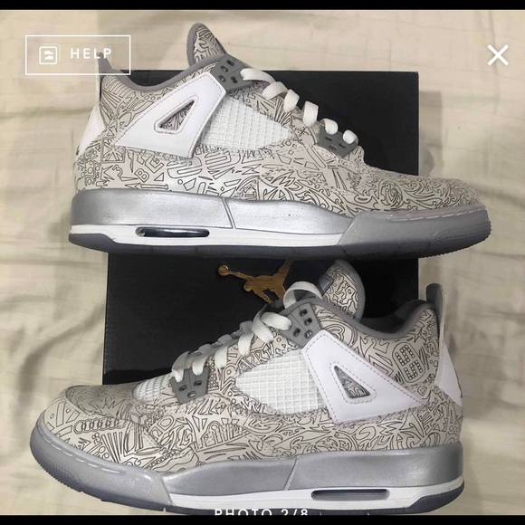 Jordan Retro 4 GS “Laser” Size 7Y - Picture 1 of 5
